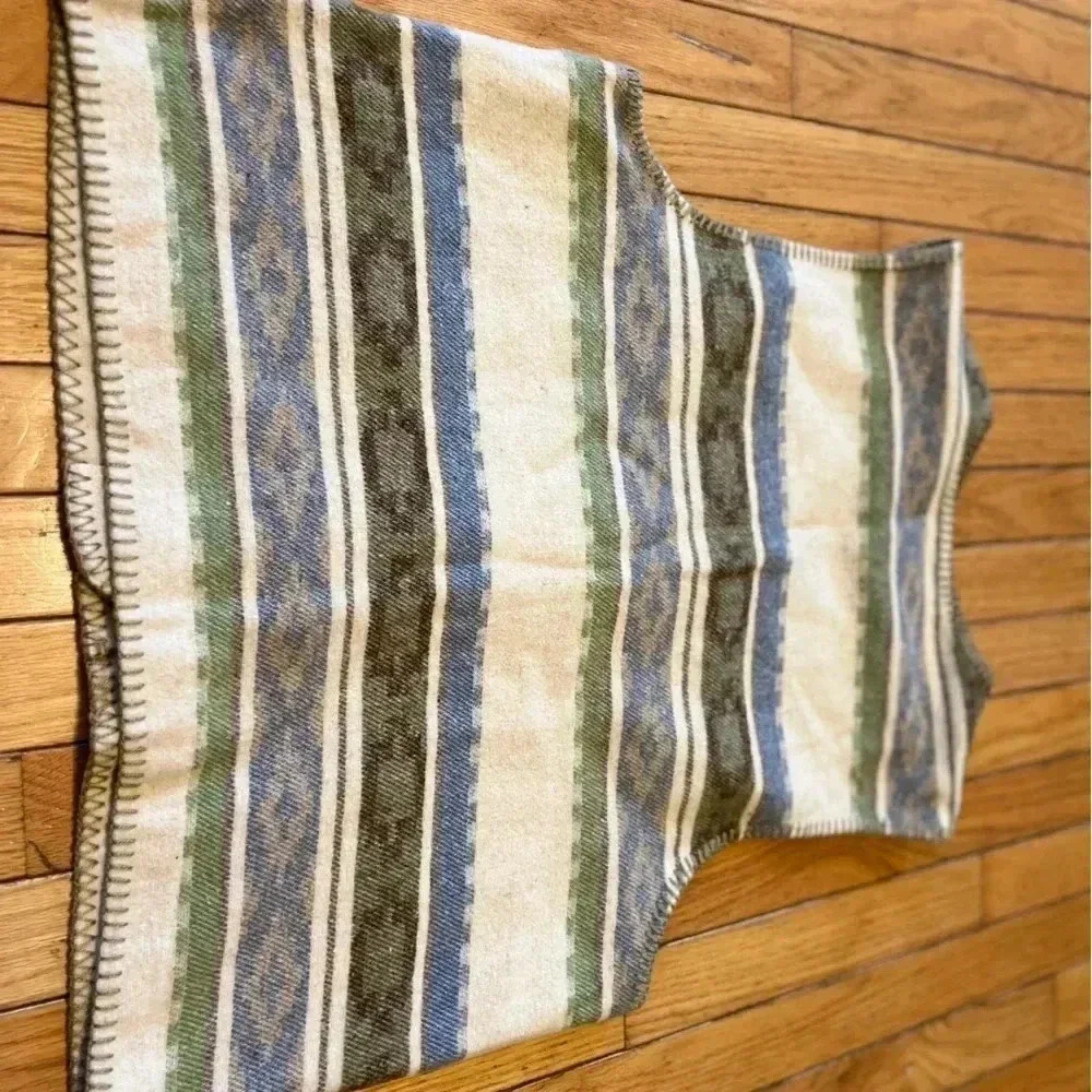 Vtg portraits by northern isles sweater Vest Men’s Large 90’s Hippie Tribal USA - Picture 4 of 6